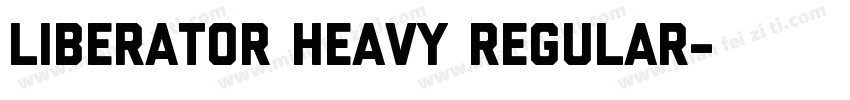 Liberator Heavy Regular字体转换
